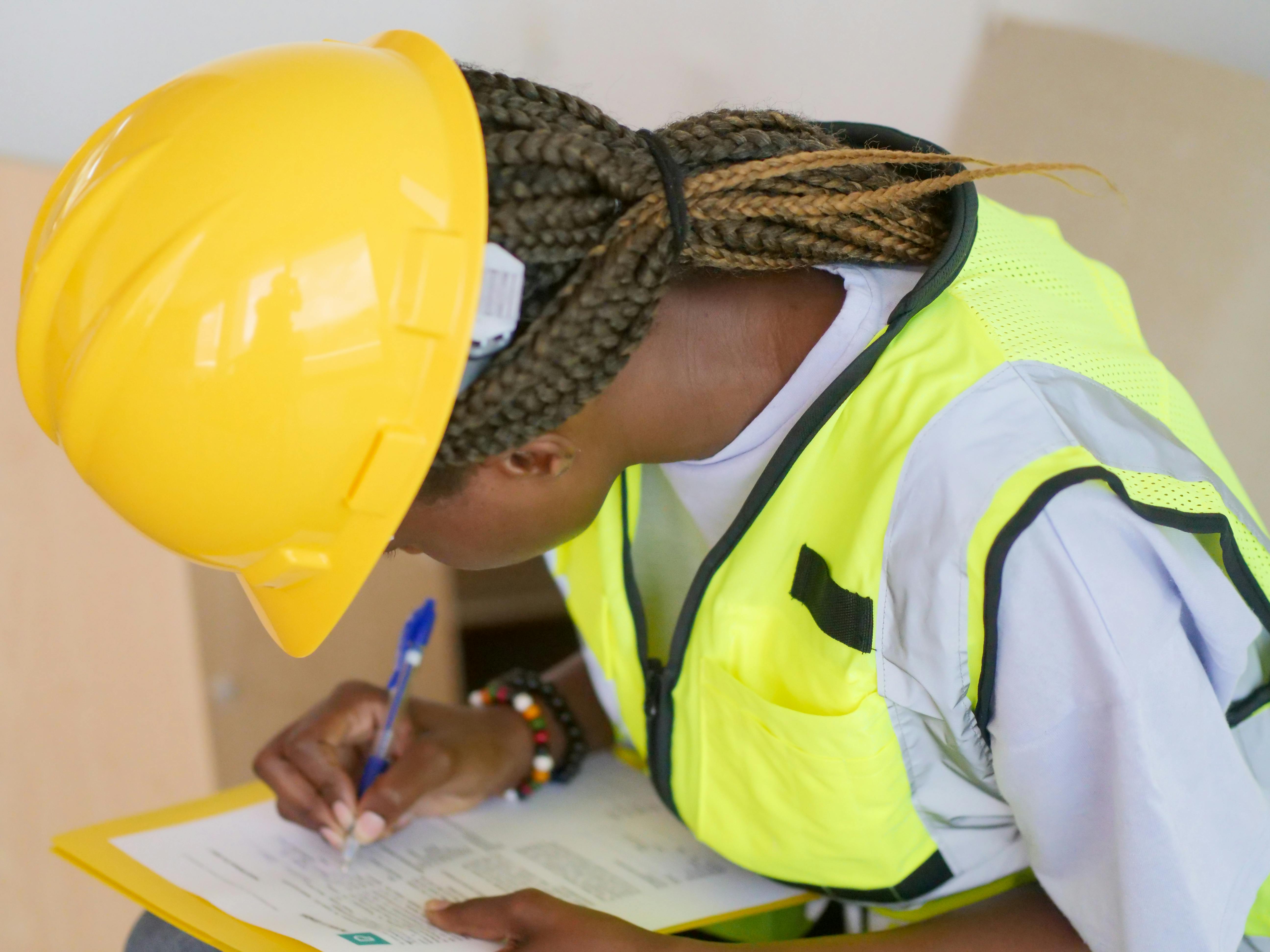 Property manager inspecting a home